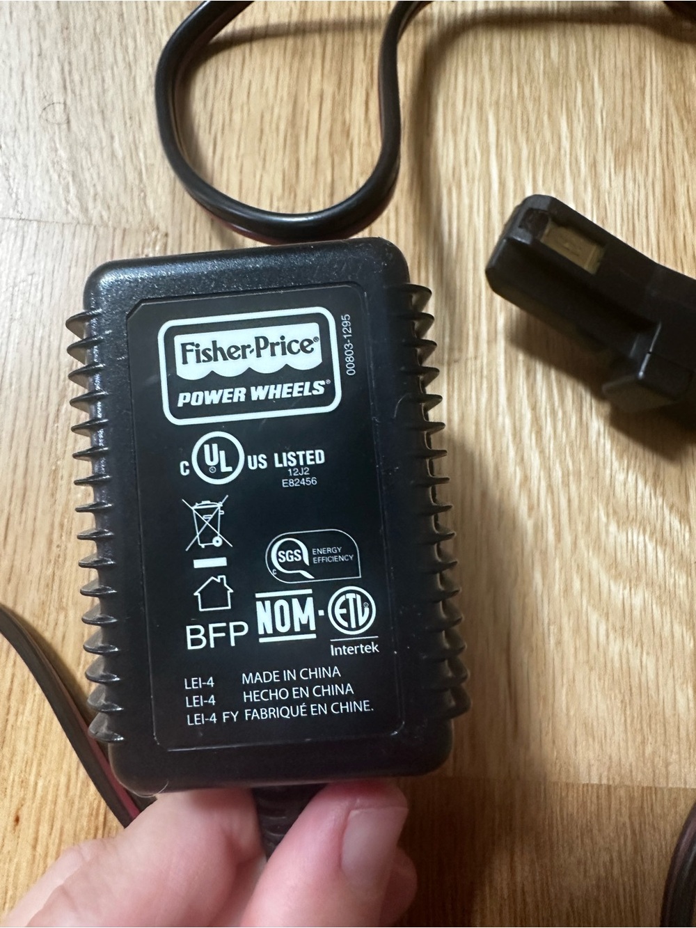 Fisher-Price Power Wheels Charger - Black 12 volt